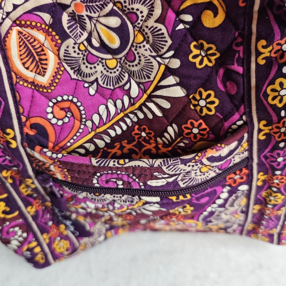 Vera Bradley retired Safari sunset triple zip hipster, Crossbody EUC - Picture 8 of 12